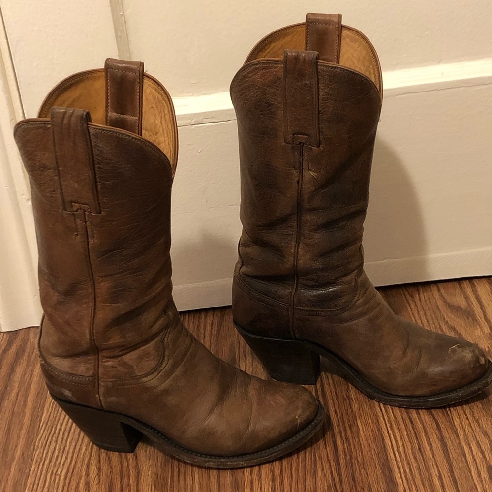 Lucchese Britton in Pearl Bone